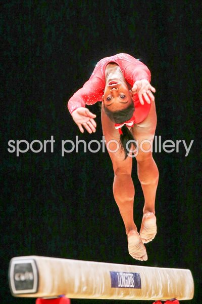 Simone Biles USA Beam World Gymnastics Glasgow 2015