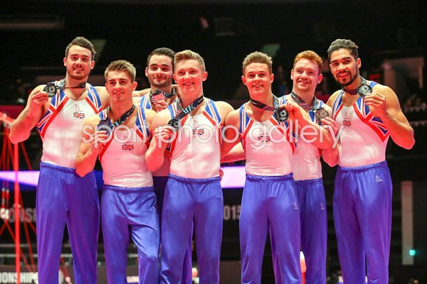 Great Britain Team Silver 2015 World Gymnastics 