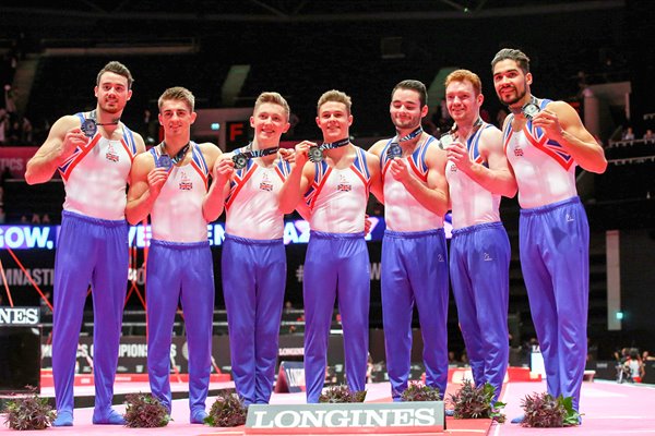 Great Britain Team Silver 2015 World Gymnastics 