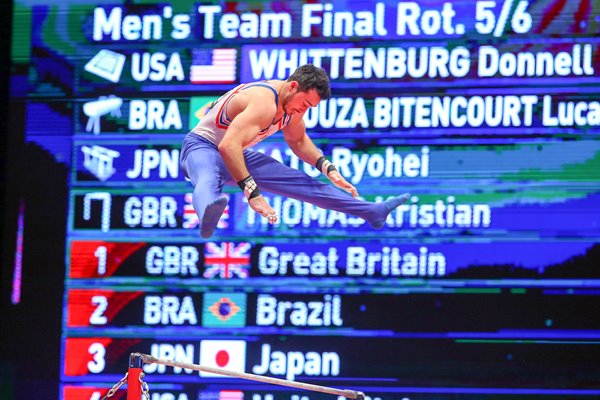 Kristian Thomas High Bar 2015 Worlds Glasgow 2015