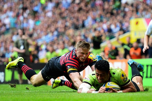 Northampton Saints George Pisi Try Aviva Premiership Final 2014