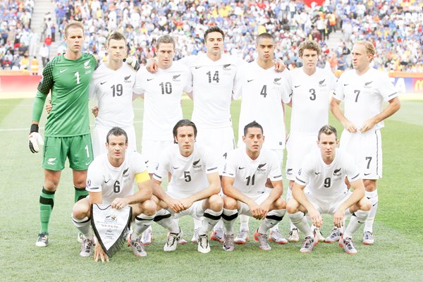 New Zealand team v Italy Word Cup 2010