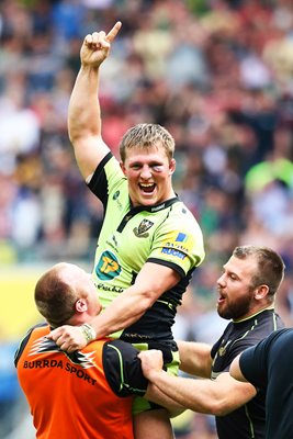 Alex Waller Northampton Saints Premiership Champions 2014