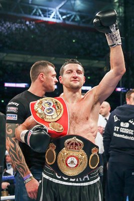 Carl Froch retains IBF & WBA World Super Middleweight Titles Wembley 2014
