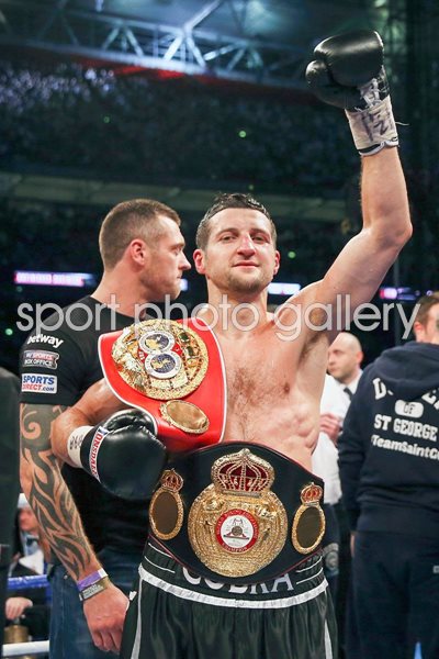 Carl Froch retains IBF & WBA World Super Middleweight Titles Wembley 2014