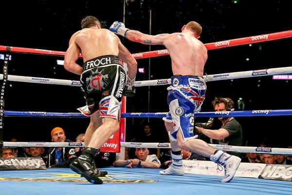 Carl Froch knockout punch v George Groves Wembley 2014