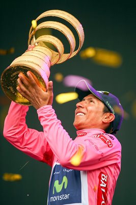 Nairo Quintana 2014 Giro d'Italia Champion Pink Jersey