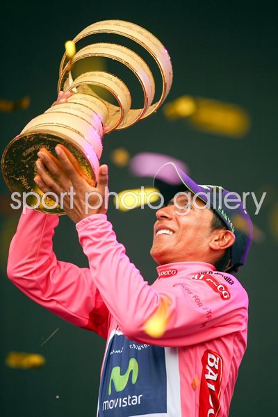 Nairo Quintana 2014 Giro d'Italia Champion Pink Jersey