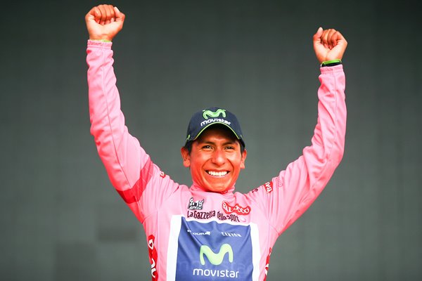 Nairo Quintana 2014 Giro d'Italia Champion Pink Jersey