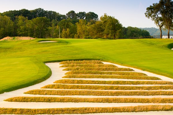 Church Pews 15th Hole Oakmont CC US Open 2016