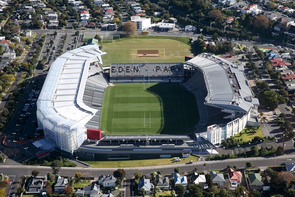 An aerial view of Eden Park Stadium 2014