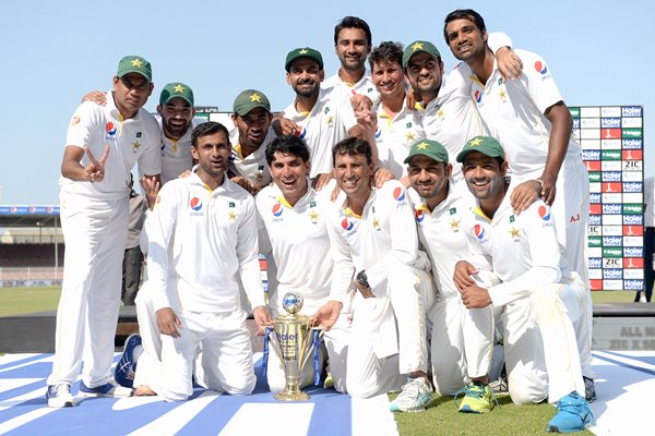 Pakistan Test Series Winners v England Sharjah 2015