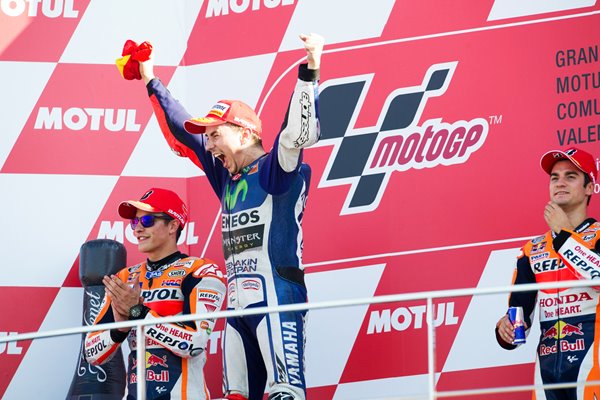Jorge Lorenzo MotoGP World Champion Valencia 2015