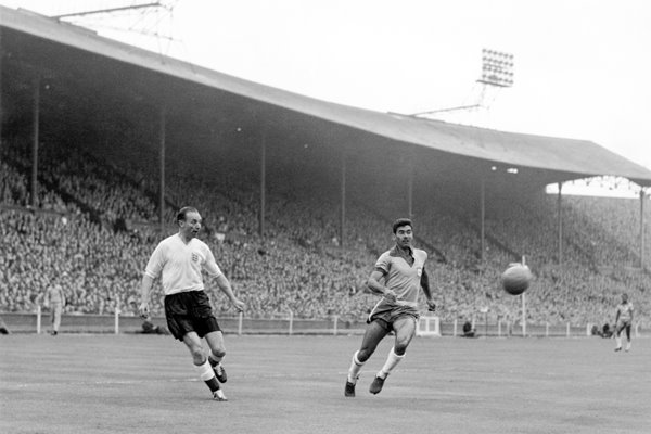  Stanley Matthews England v Nilton Santos Brazil