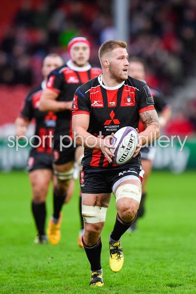 Ross Moriarty Gloucester v Zebre Challenge Cup 2015
