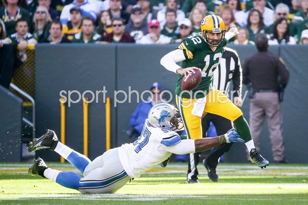 Aaron Rodgers Green Bay Packers v Lions 2015