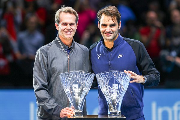 Roger Federer & Stefan Edberg O2 London 2015