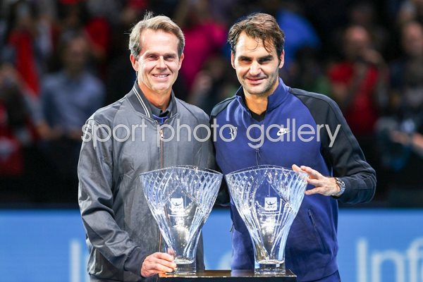 Roger Federer & Stefan Edberg O2 London 2015