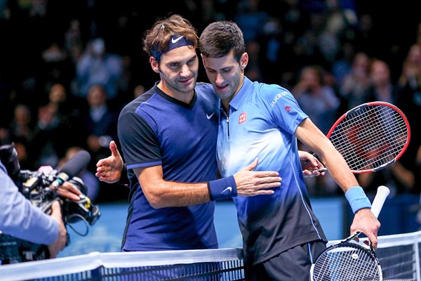 Roger Federer beats Novak Djokovic O2 London 2015