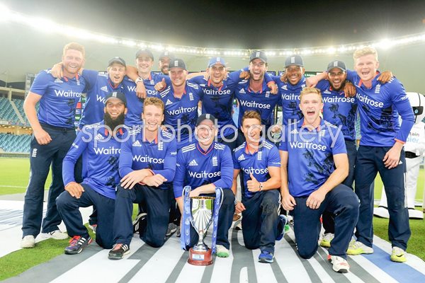 England ODI Series Winners v Pakistan Dubai 2015