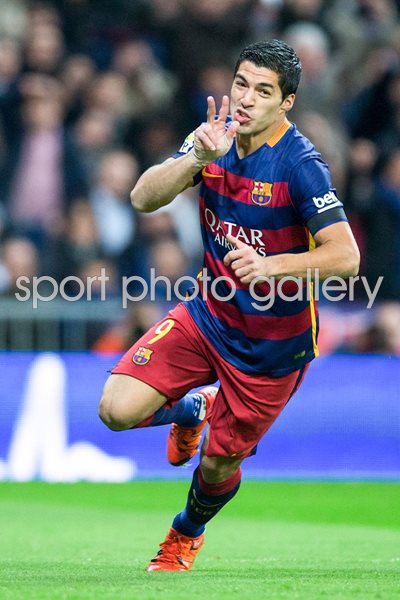 Luis Suarez Barcelona scores v Real Madrid El Classico 2015