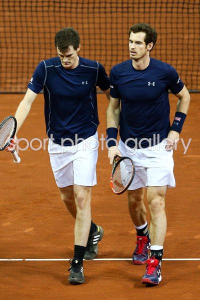 Andy & Jamie Murray Great Britain Davis Cup Final 2015