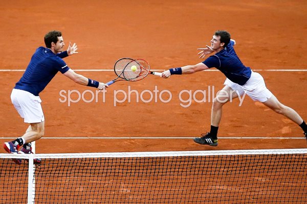 Andy & Jamie Murray Great Britain Davis Cup Final 2015
