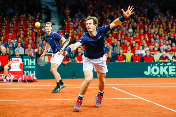 Andy & Jamie Murray Great Britain Davis Cup Final 2015