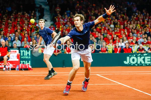 Andy & Jamie Murray Great Britain Davis Cup Final 2015
