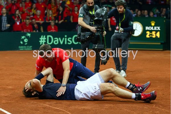  Andy Murray & Leon Smith Great Britain: Davis Cup Winners 2015