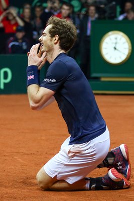 Andy Murray Davis Cup 2015 Victory Moment