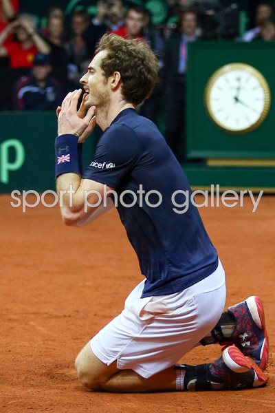 Andy Murray Davis Cup 2015 Victory Moment
