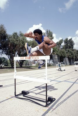 Daley Thompson trains San Diego 1982