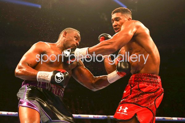 Dillian Whyte battles v Anthony Joshua London 2015