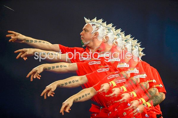 Peter Wright Multi Frame Action PDC World Darts 2016