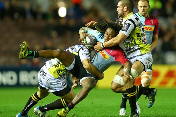 Marland Yarde Harlequins v Rugby Calvisano Challenge Cup 2016