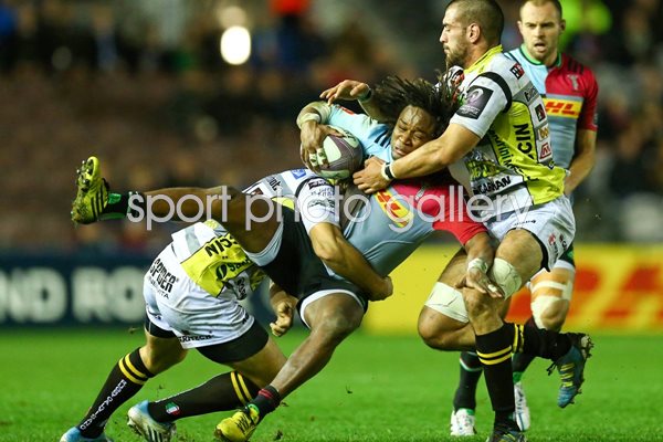 Marland Yarde Harlequins v Rugby Calvisano Challenge Cup 2016