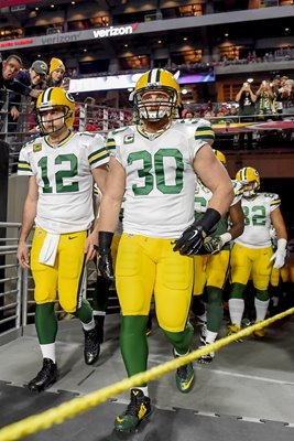 Aaron Rodgers & John Kuhn Green Bay Packers