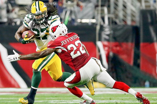 Eddie Lacy Green Bay Packers v Tony Jefferson Arizona Cardinals