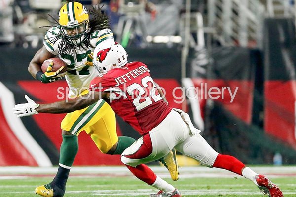 Eddie Lacy Green Bay Packers v Tony Jefferson Arizona Cardinals