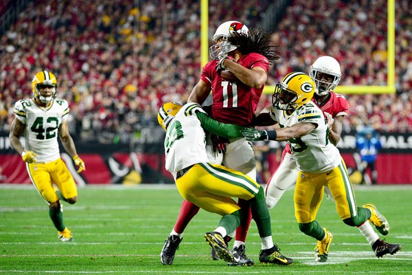 Larry Fitzgerald #11 Arizona Cardinals v Green Bay Packers