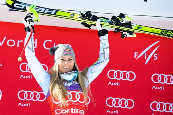 lindsey Vonn FIS Alpine Ski World Cup Downhill Cortina 2016