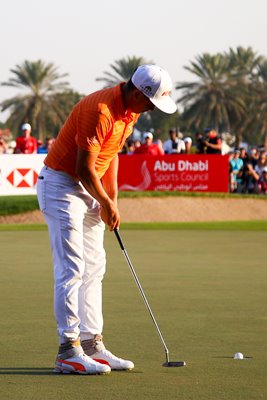 Rickie Fowler Winning Putt Abu Dhabi 2016