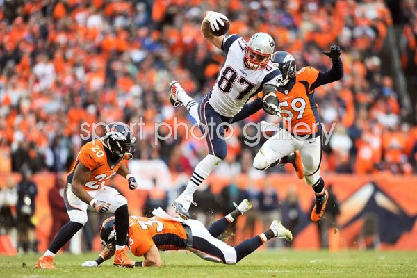 Rob Gronkowski New England Patriots v Denver Broncos