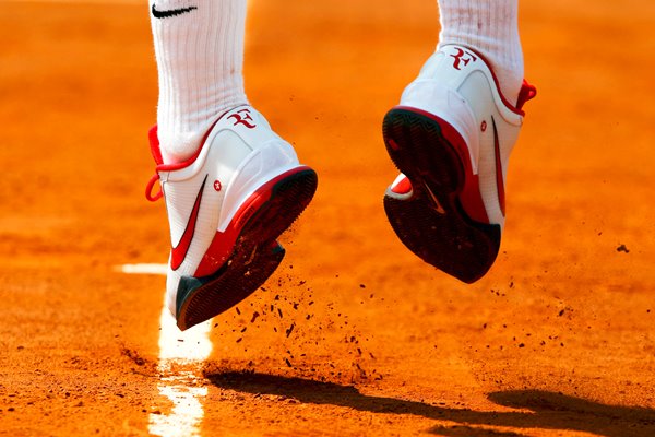 Federer Feet French Open - 2011