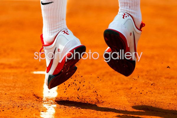 Federer Feet French Open - 2011