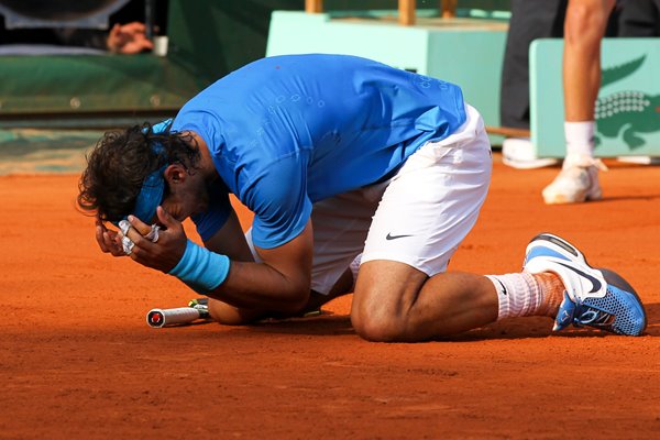 Rafael Nadal moment of victory 