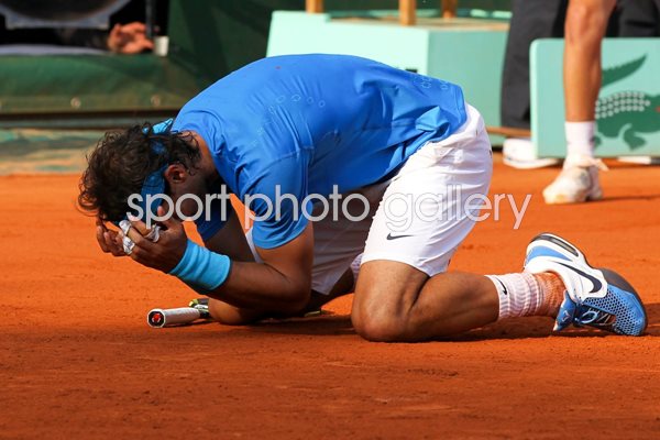 Rafael Nadal moment of victory