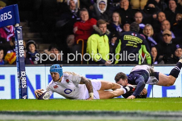 Jack Nowell England try Scorer Scotland 6 Nations 2016