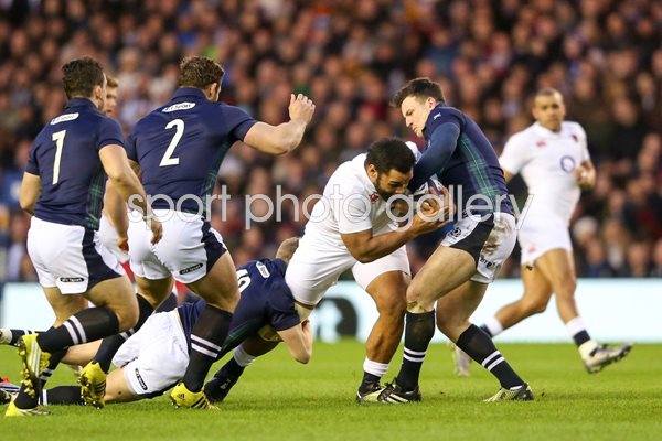 Billy Vunipola England v Scotland 6 Nations Edinburgh 2016